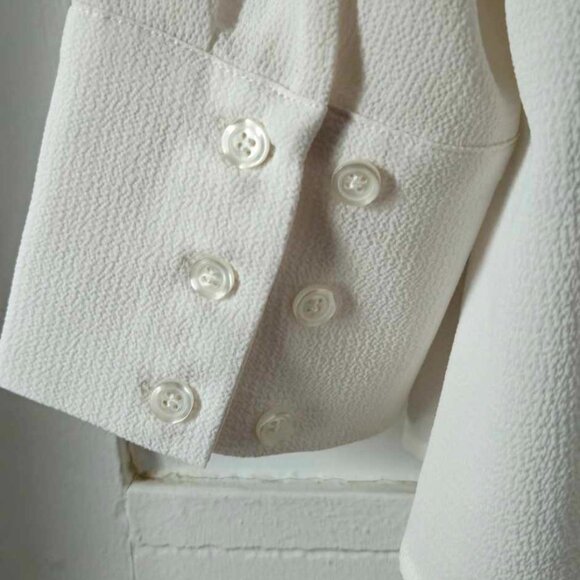 White Duster Lightweight Michel Studio Blazer Sz 18 - Picture 5 of 5